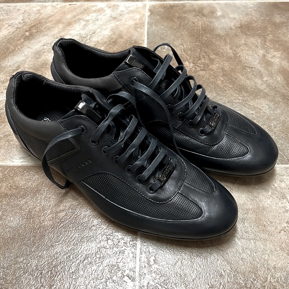 BOSS Hugo Black Leather Mercedes size44
